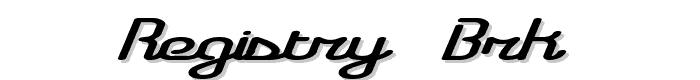 Registry -BRK- font
